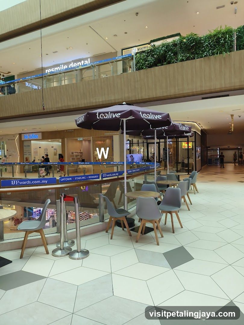Mall Interior Seating Area