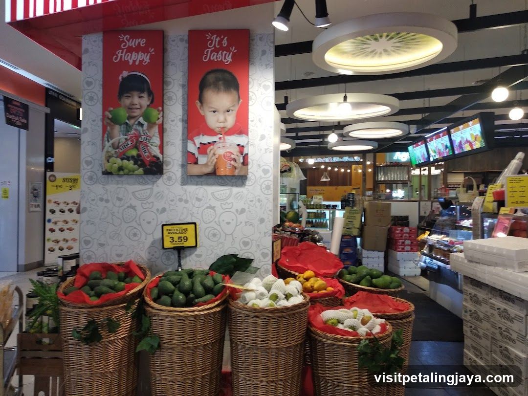 Fruit Display in Market Interior