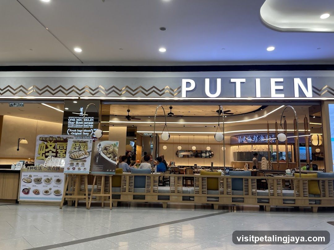Restaurant Interior with Signage and Menu Display