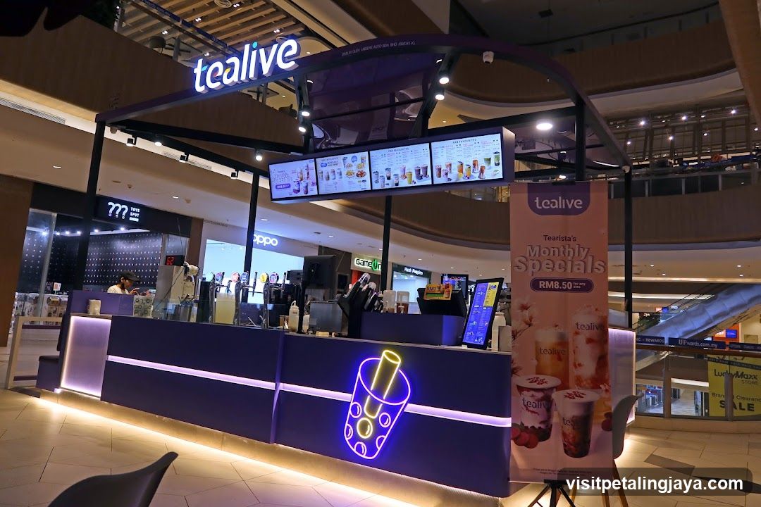Tealive Kiosk in Mall