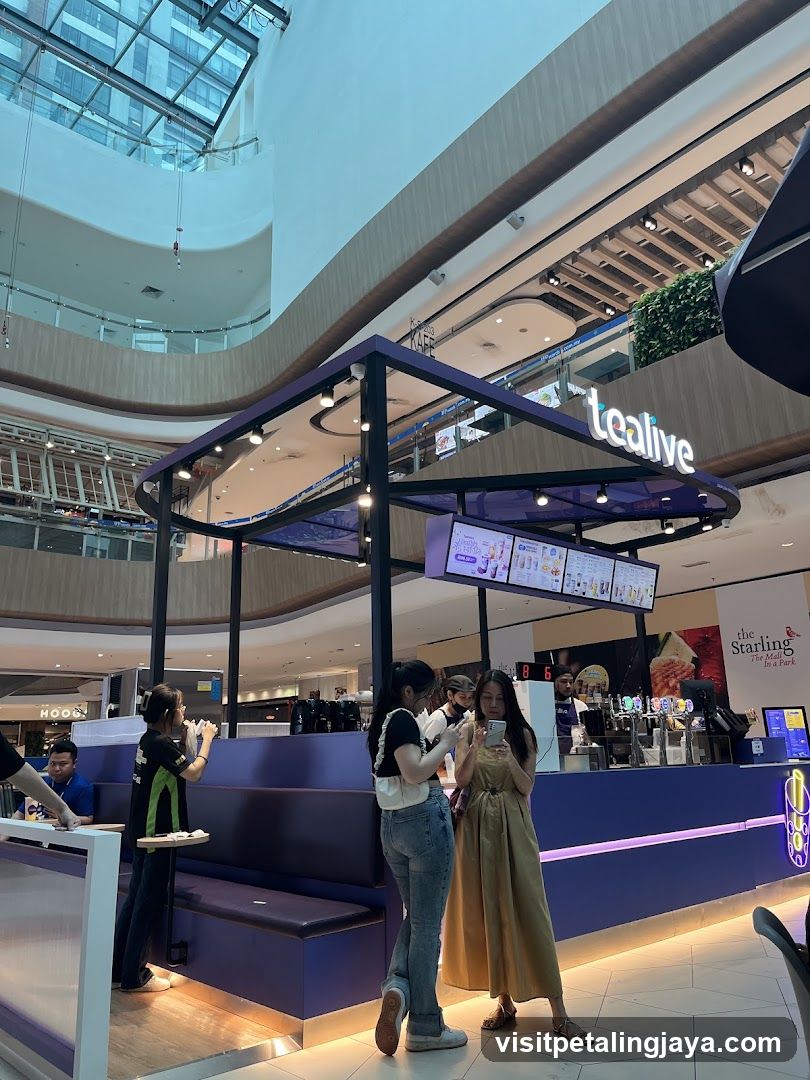 Tealive Kiosk in Mall Interior
