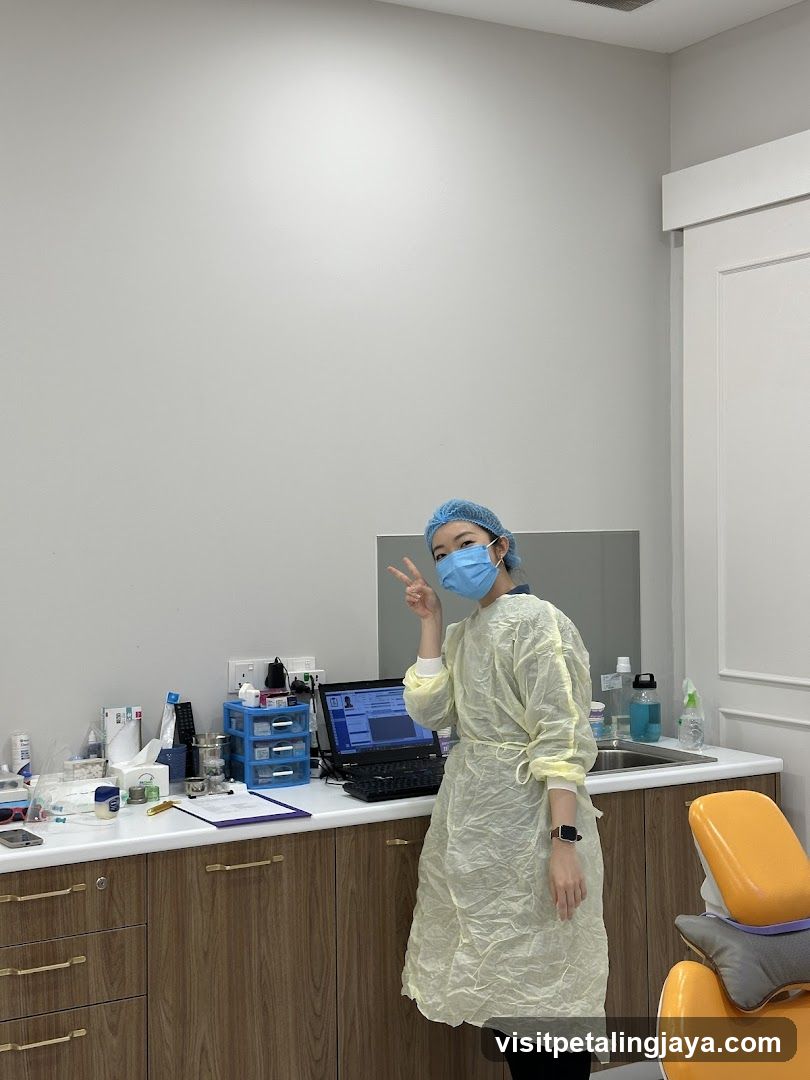 Medical Professional in Clinic Interior
