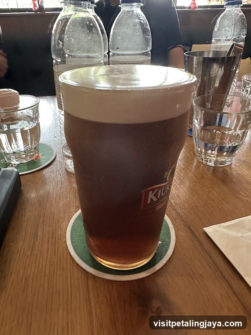 Pint of Beer at a Bar