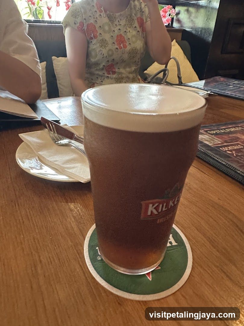 Beer in a pub setting