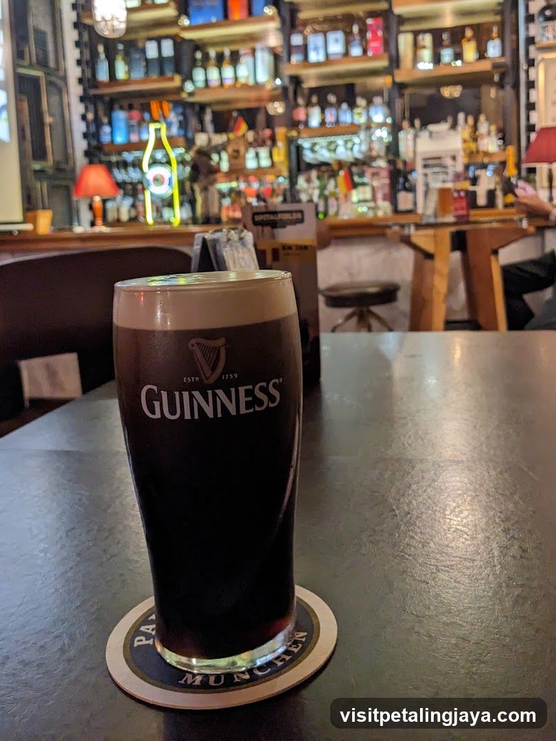 Guinness Pint at Bar