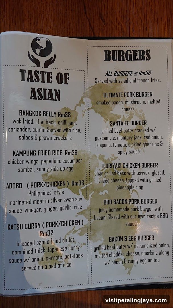 Taste of Asian Menu