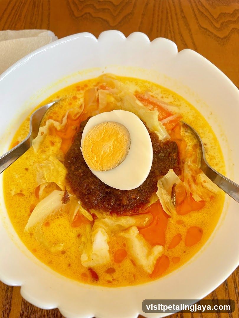 Bowl of Curry with Egg and Meat