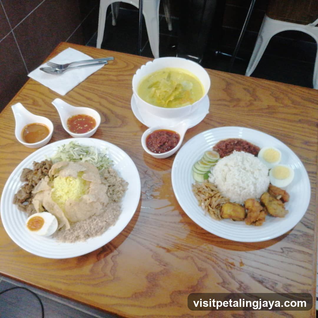 Rice and Curry Meal Spread