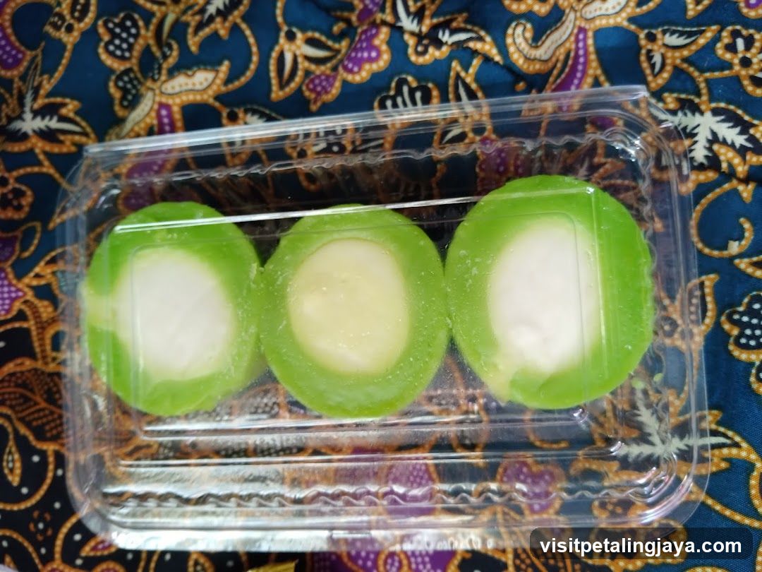 Green Dessert in Plastic Container