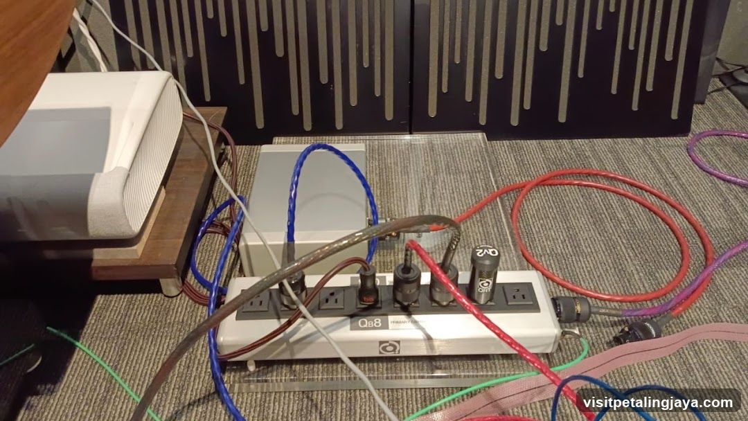 Electronics Setup with Power Strip