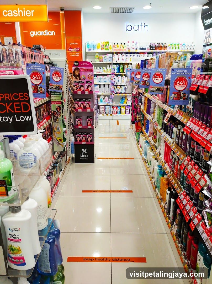 Grocery Store Interior Aisle