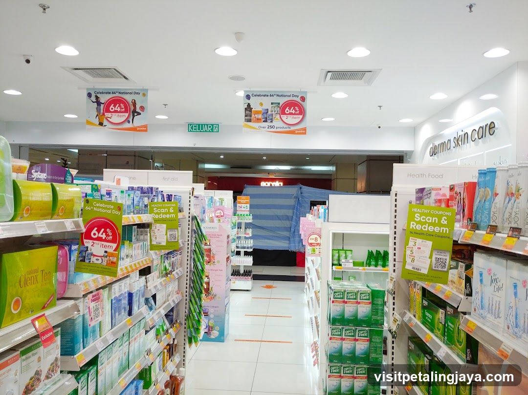 Store Interior with Promotional Banners