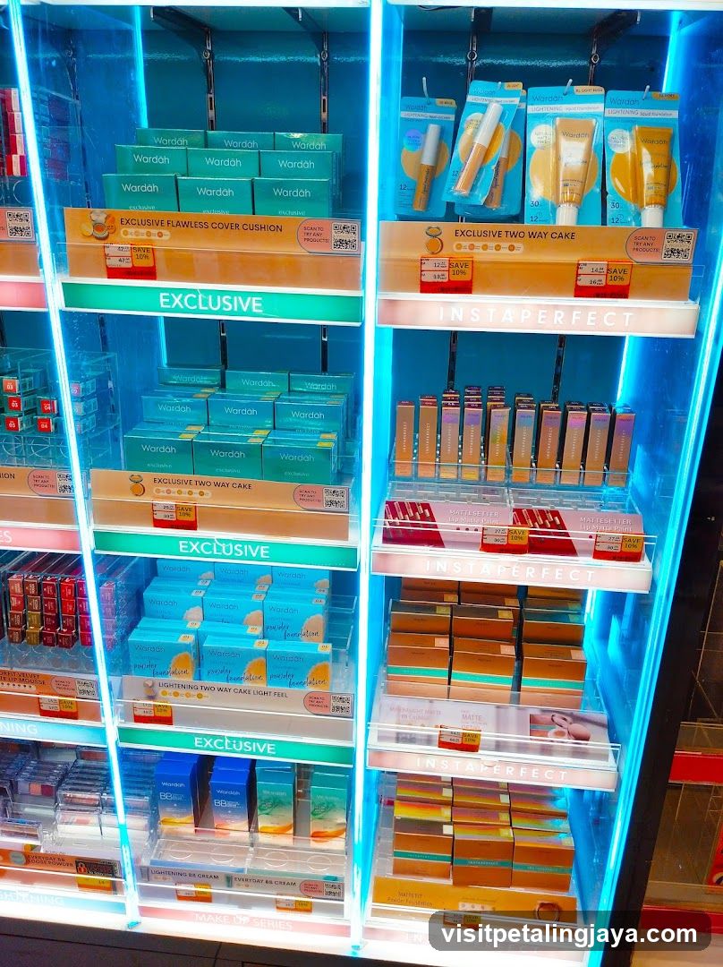 Wardah Cosmetics Display Shelf