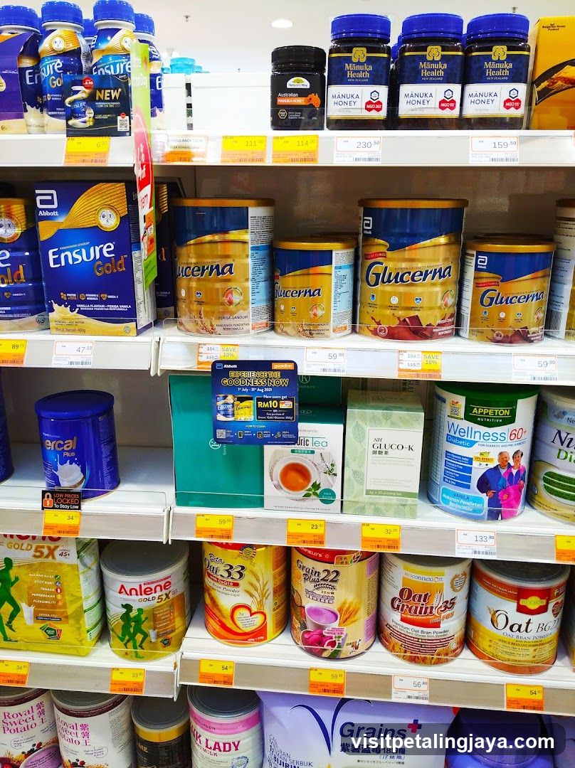 Supplement and Nutrition Products Shelf
