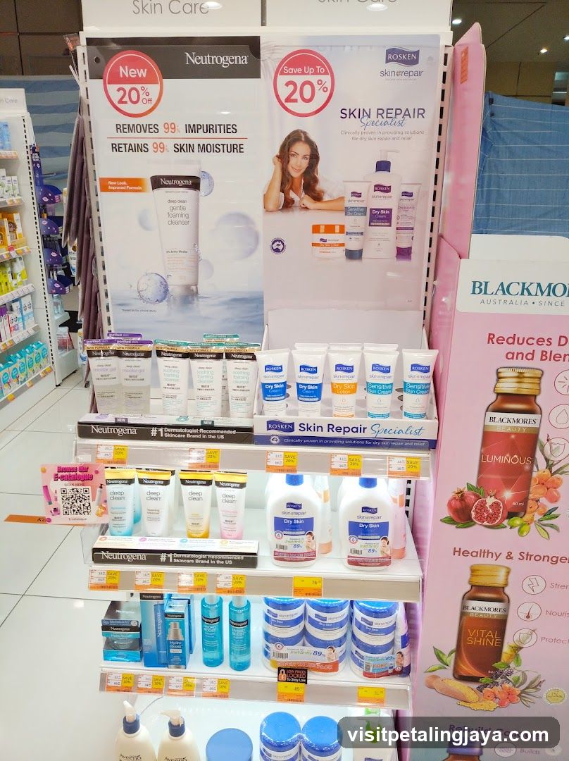 Skincare Product Display Shelf