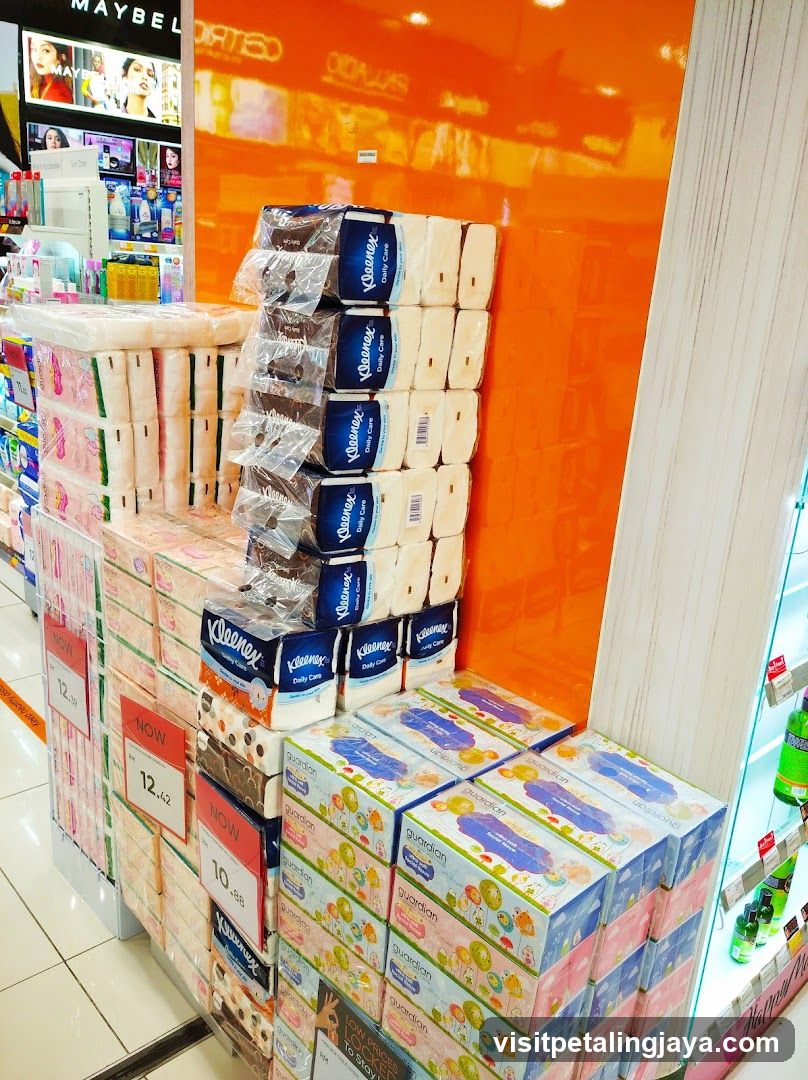 Tissue and Paper Goods Display