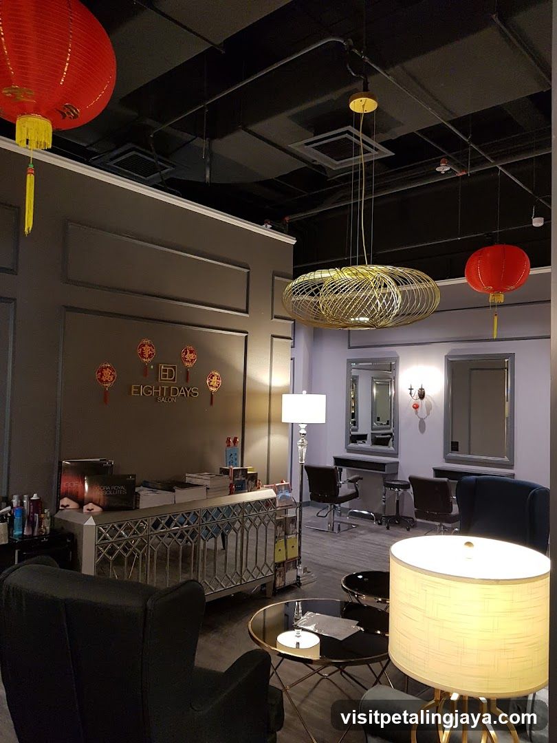 Interior of Eight Days Salon