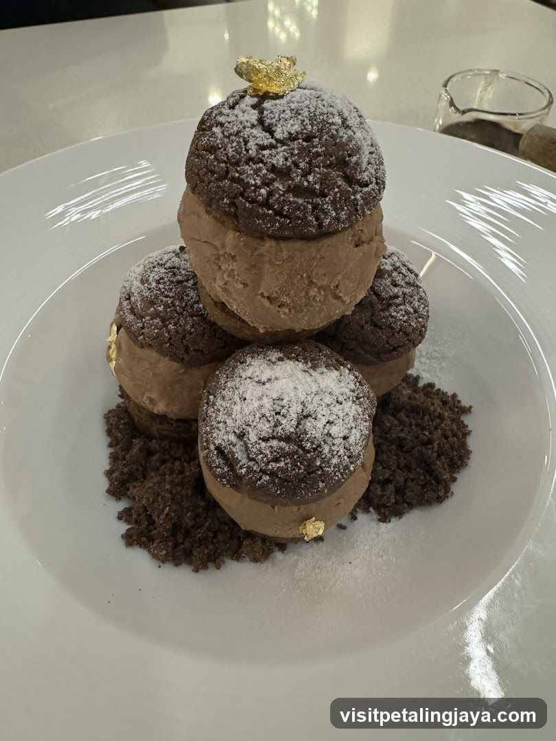 Chocolate Ice Cream Stack Dessert