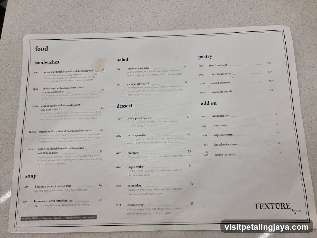 Textre Menu