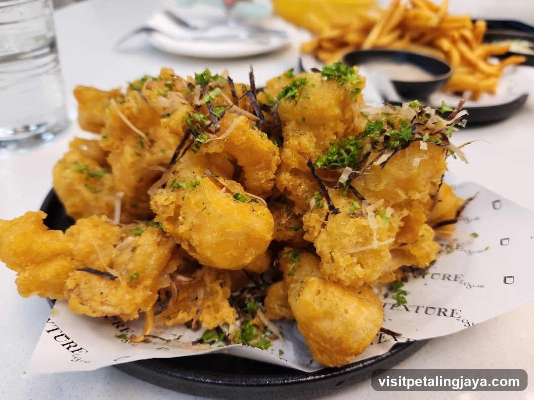 Fried Food with Garnish