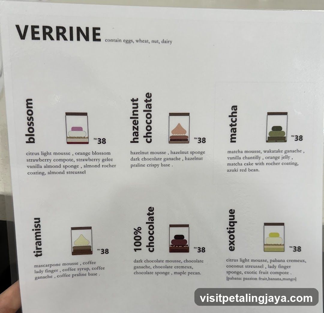 Verrine Menu Board