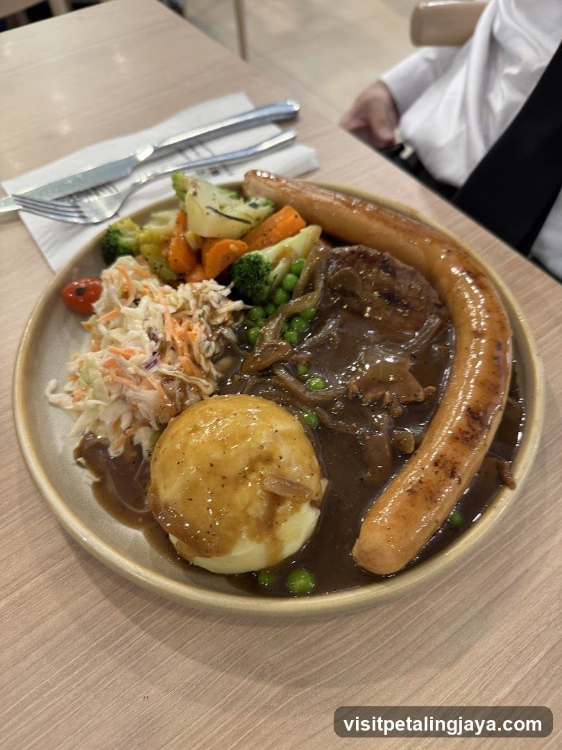 Sausage and Steak Plate with Side Dishes