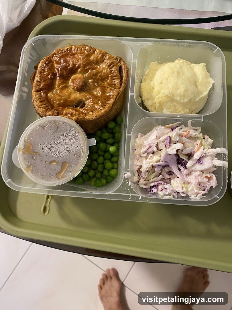 Meal Tray with Pie and Sides