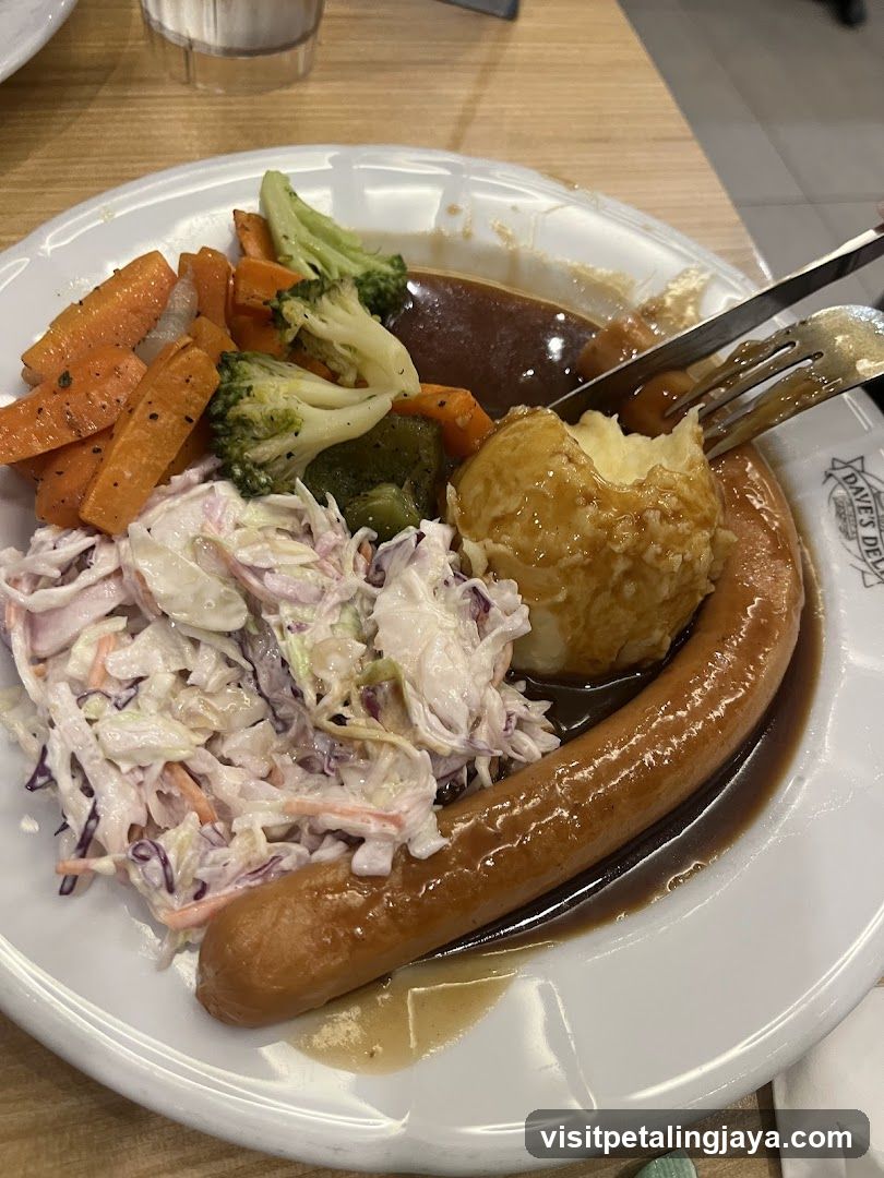 Sausage and Side Dish Meal