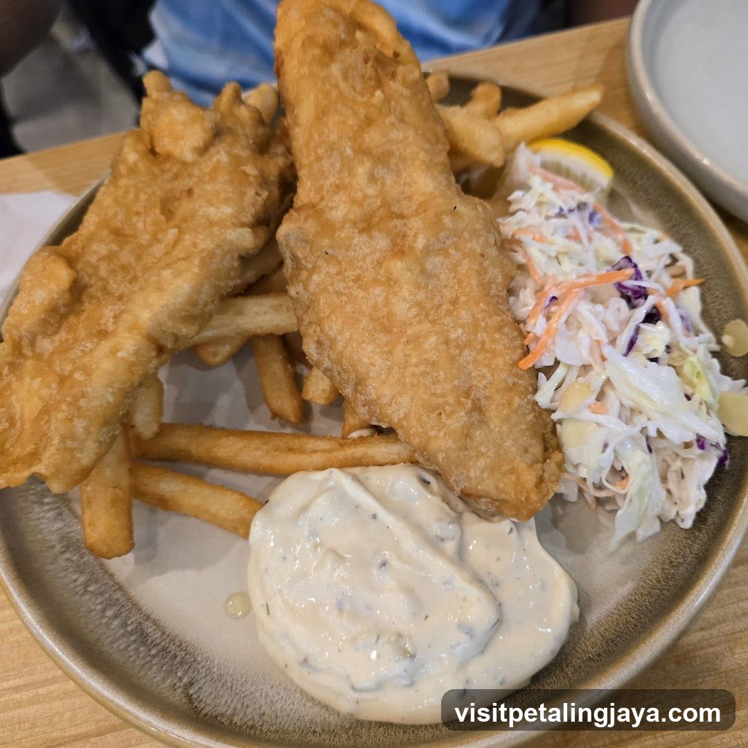 Fish and Chips with Coleslaw