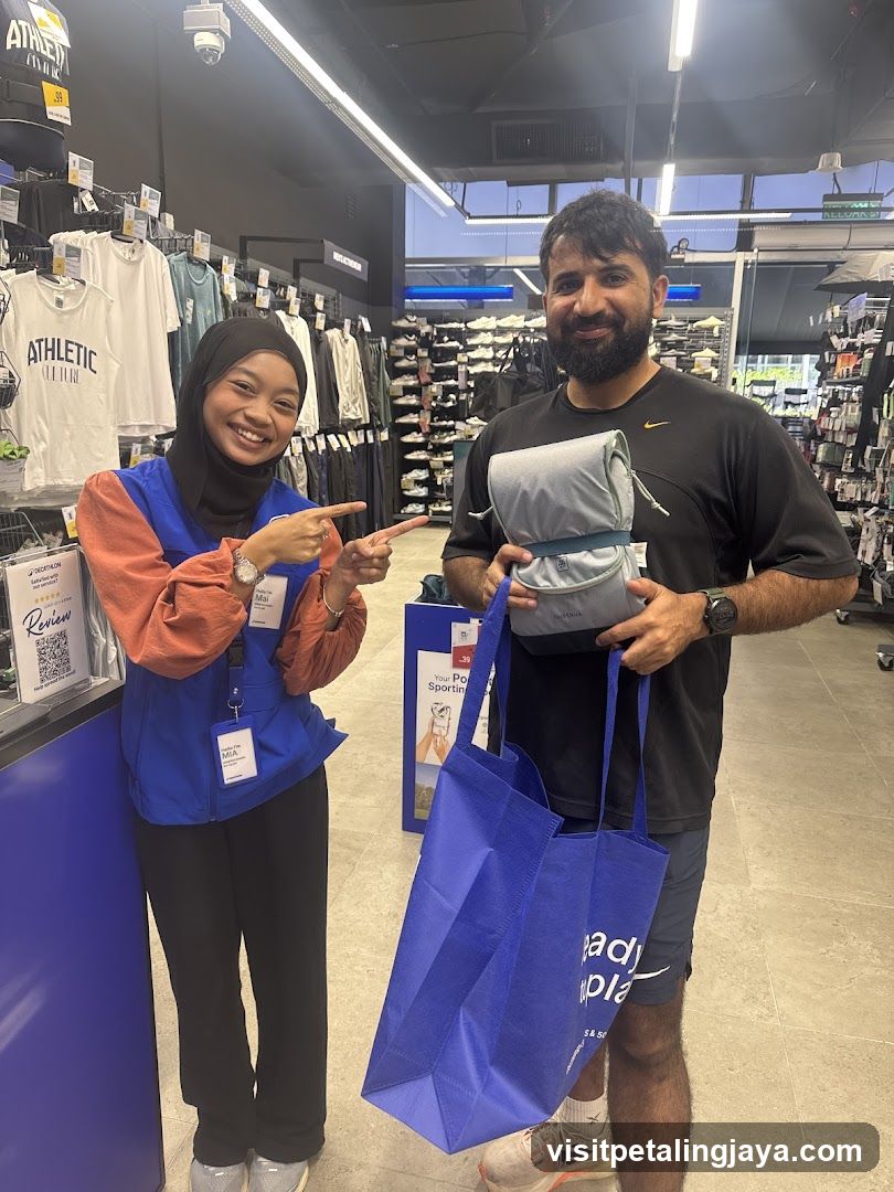 Shopping in Sports Store