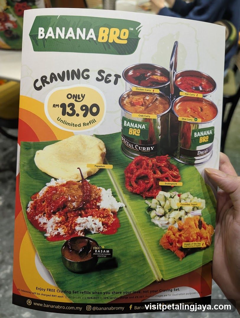 Banana Bro Craving Set Menu