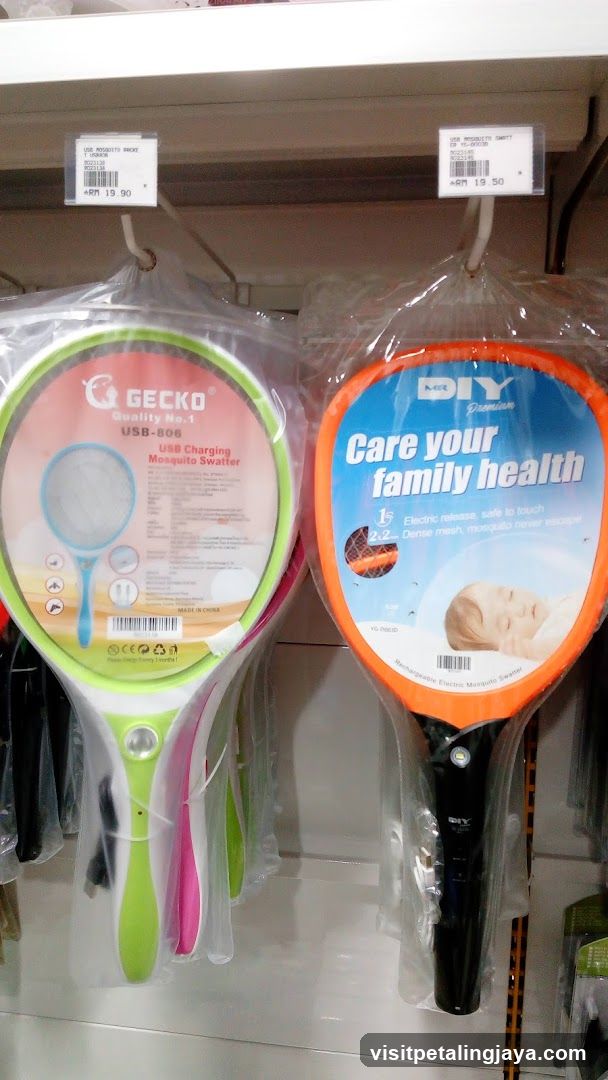 Mosquito Swatters on Display