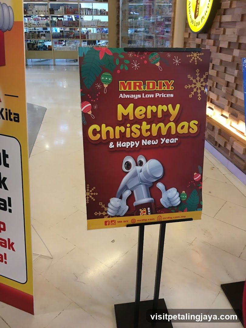Christmas and New Year Promotion Sign