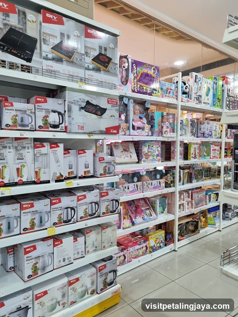 Store Interior with Appliances and Toys
