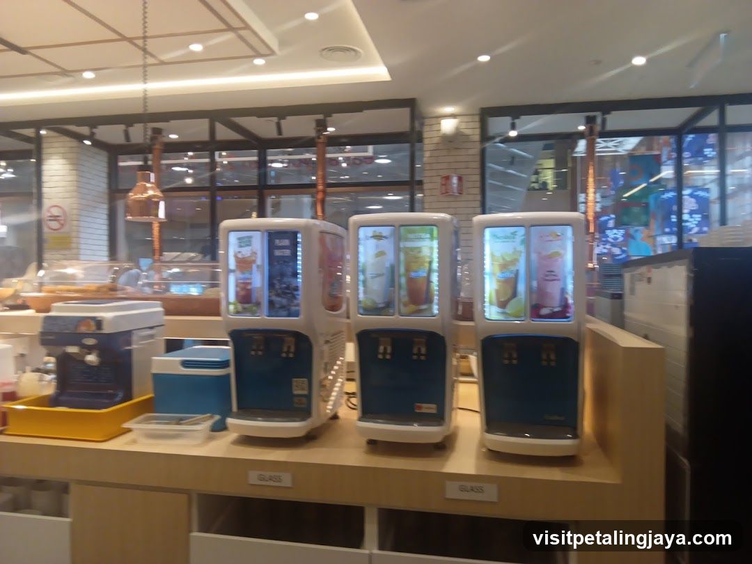 Beverage Dispensers in Store Interior
