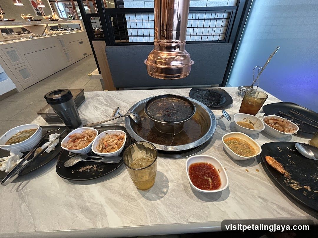 Korean BBQ Table After Meal