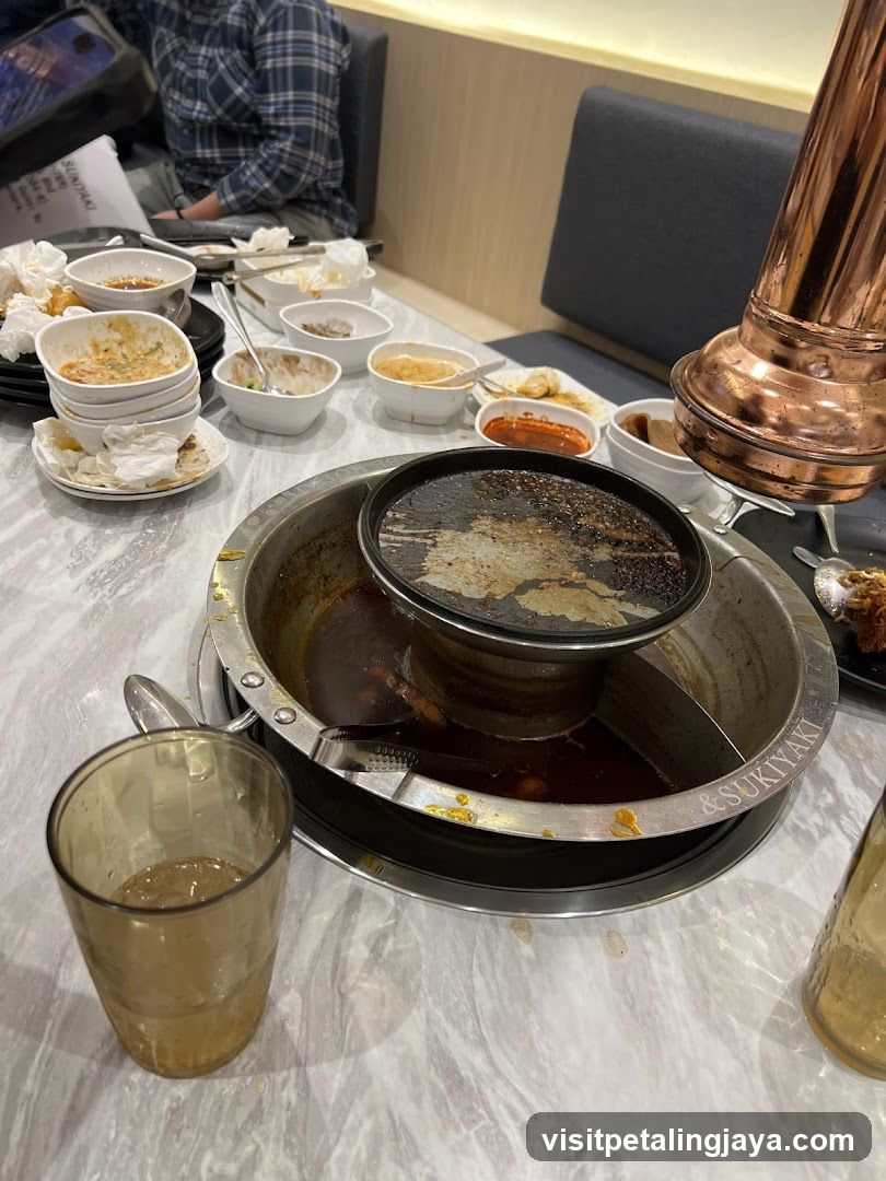 Used Hot Pot Table Setting
