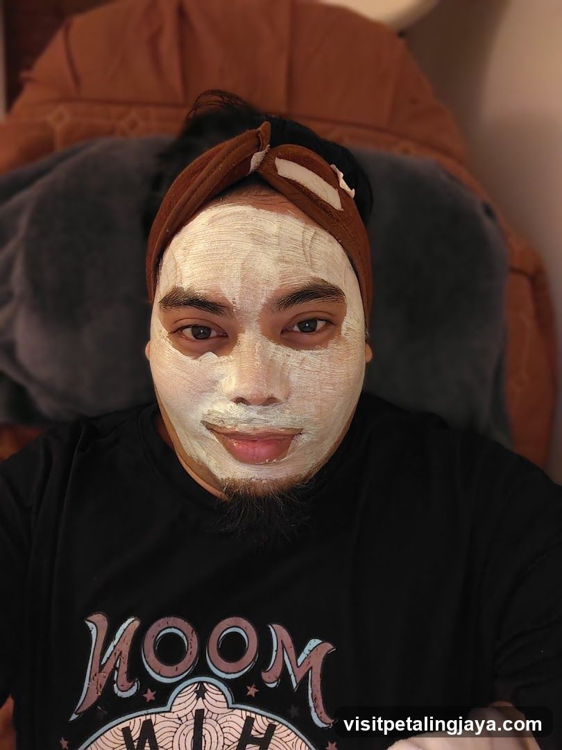 Person with face mask