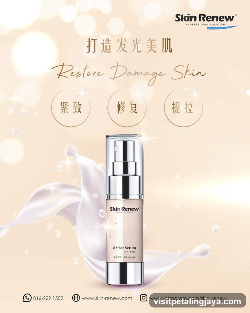 Skin Renew Active Serum Advertisement