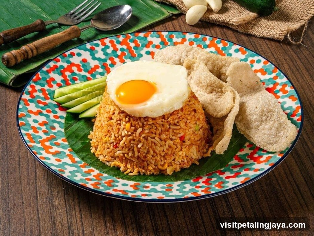 Nasi Goreng with Fried Egg and Kerupuk