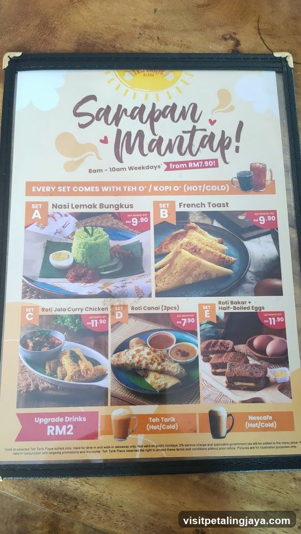 Sarapan Mantap Menu Board