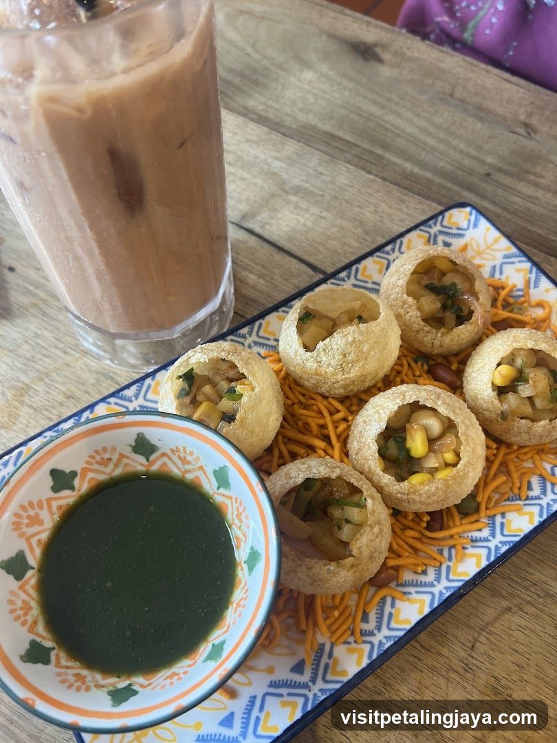 Pani Puri with Iced Tea