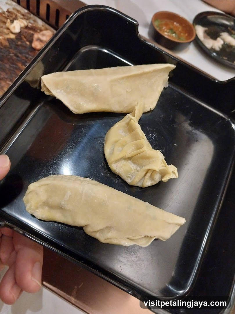 Dumplings on a tray