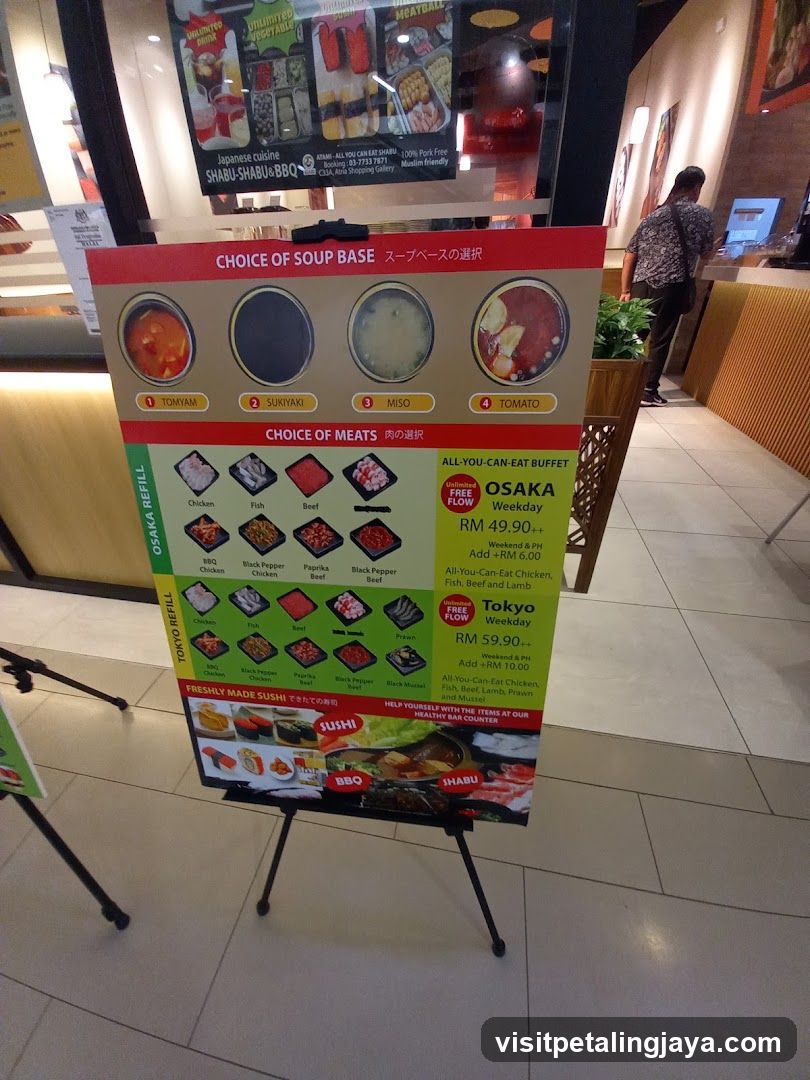 Food Menu Display Stand
