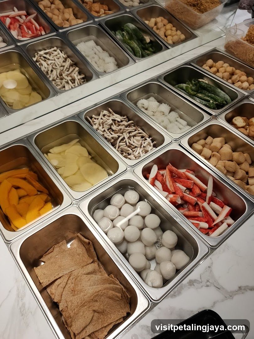 Hot Pot Ingredients Display