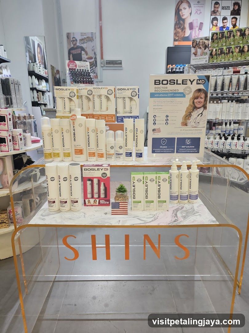 Bosley MD Hair Loss Treatment Display
