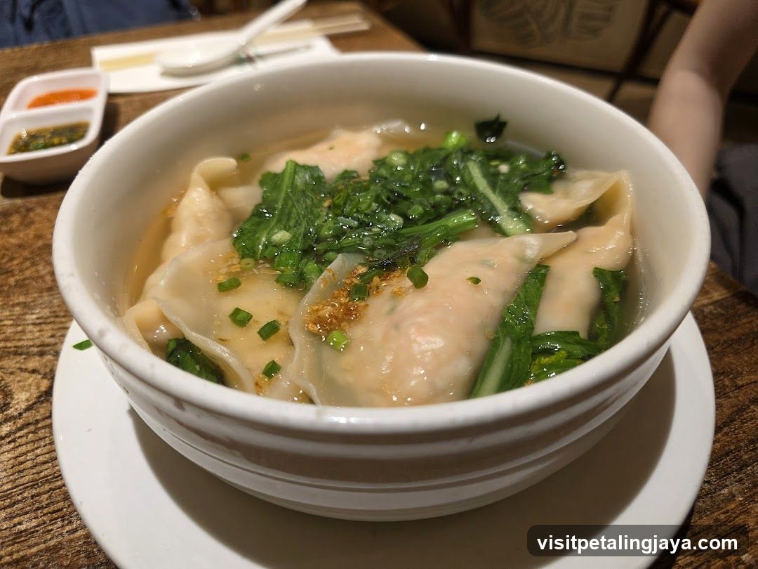 Wonton Soup with Greens