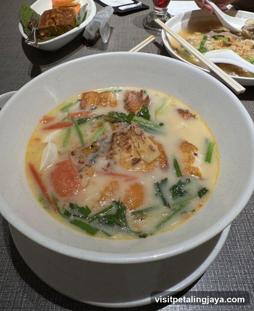 Creamy Soup with Vegetables and Protein