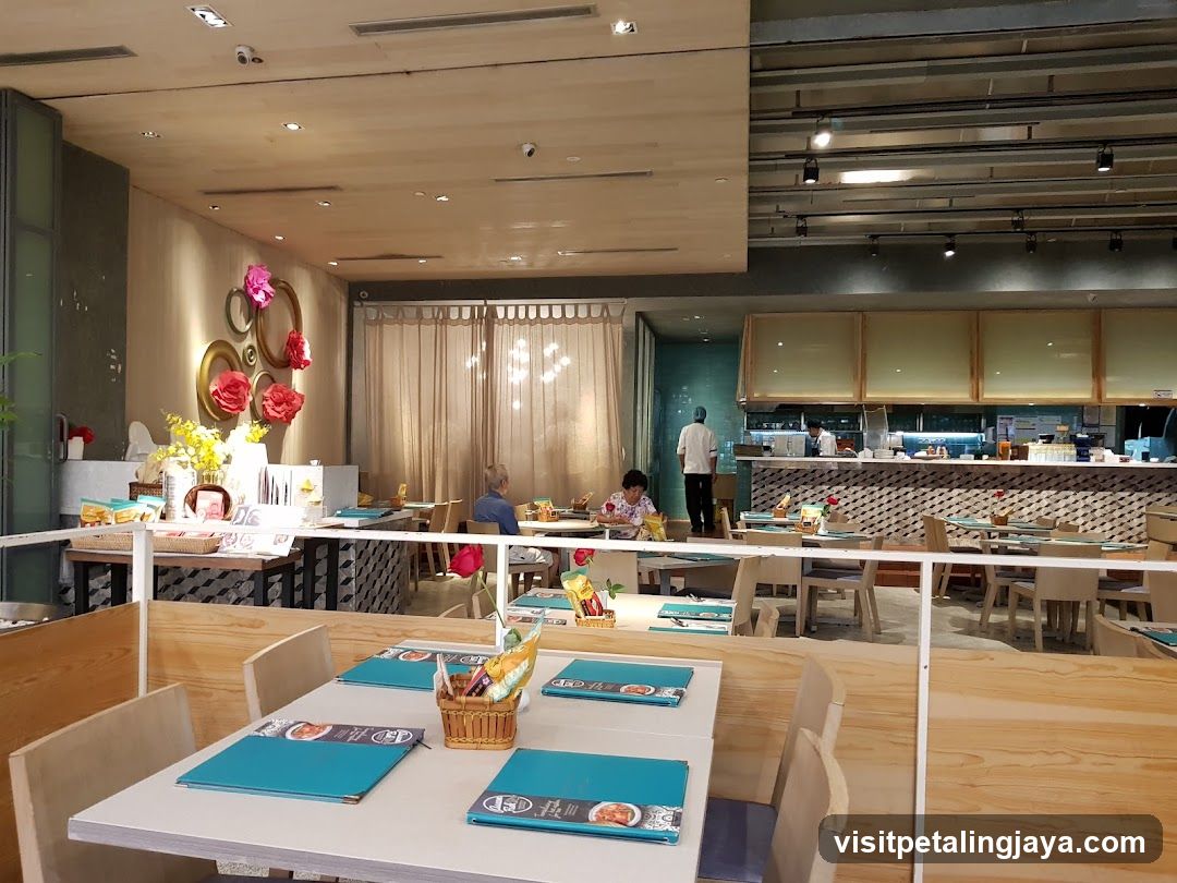 Restaurant Interior with Tables and Decor
