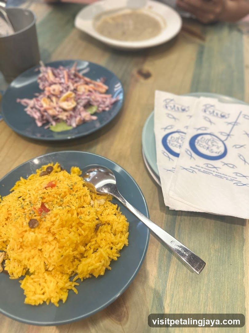 Meal at a casual dining spot